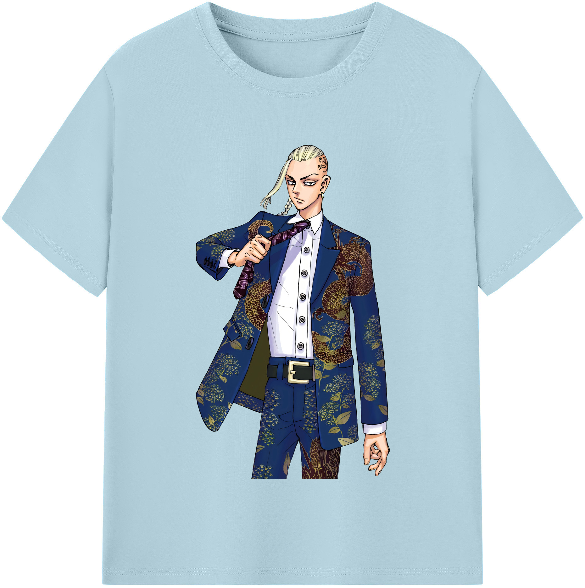 （画像用） 東京リベンジャーズ Tokyo Revengers 綿100％半袖Tシャツ（フロントプリント）